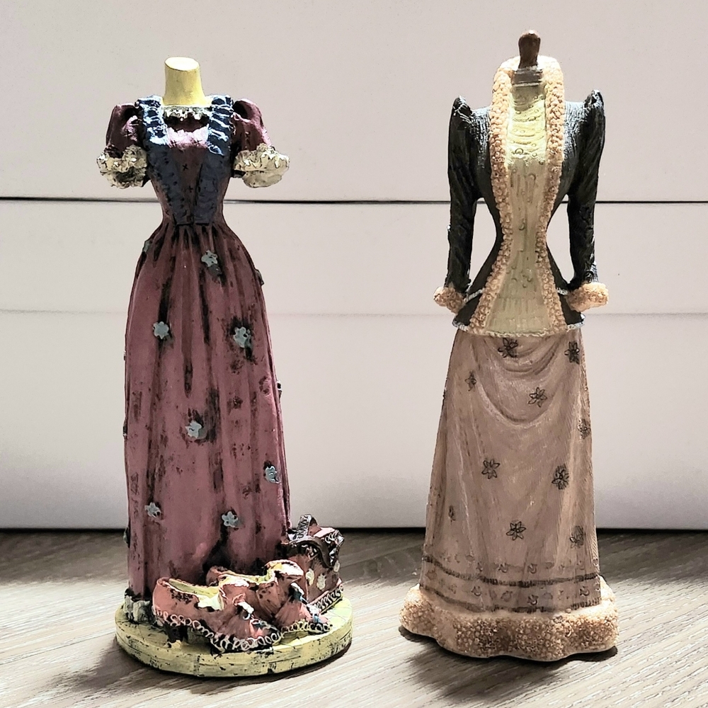 K's Collection Fashion Series Vintage Victorian Style Dress W/ Shoes Figurines
